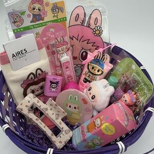 Labubu inspired Easter Basket Gift Bundle – Ready to Gift! 🌸